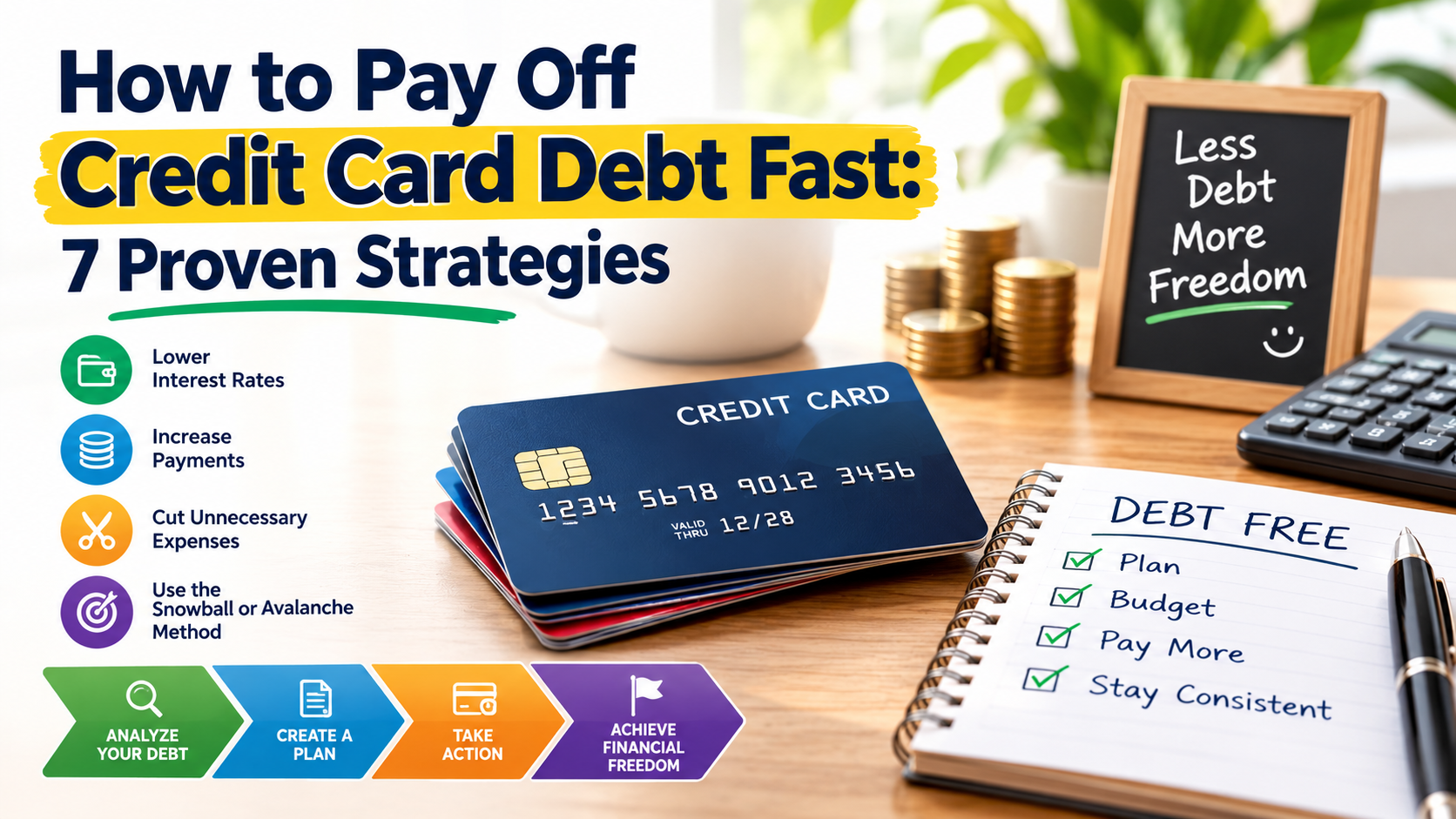 How to Pay Off Credit Card Debt Fast: 7 Proven Strategies