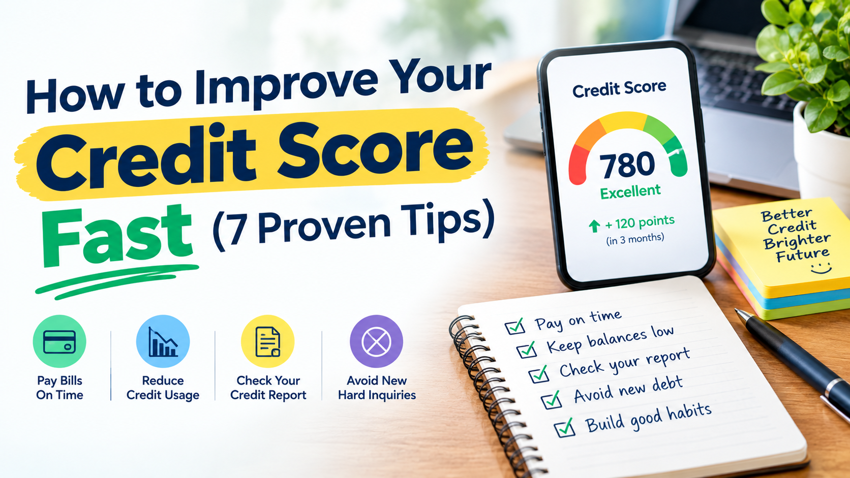 How to Improve Your Credit Score Fast (7 Proven Tips)