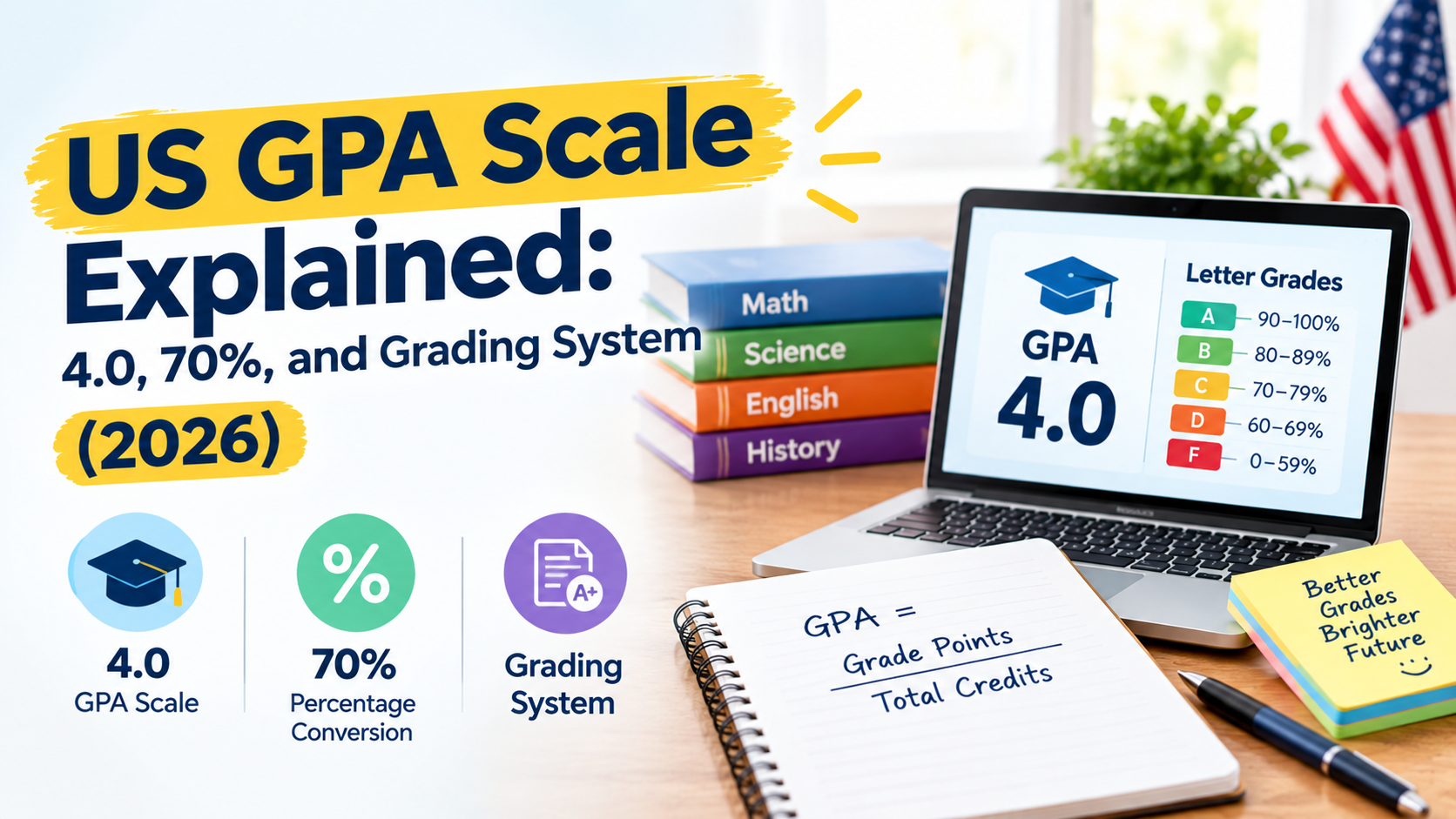 US GPA Scale Explained: 4.0, 70%, and Grading System (2026)