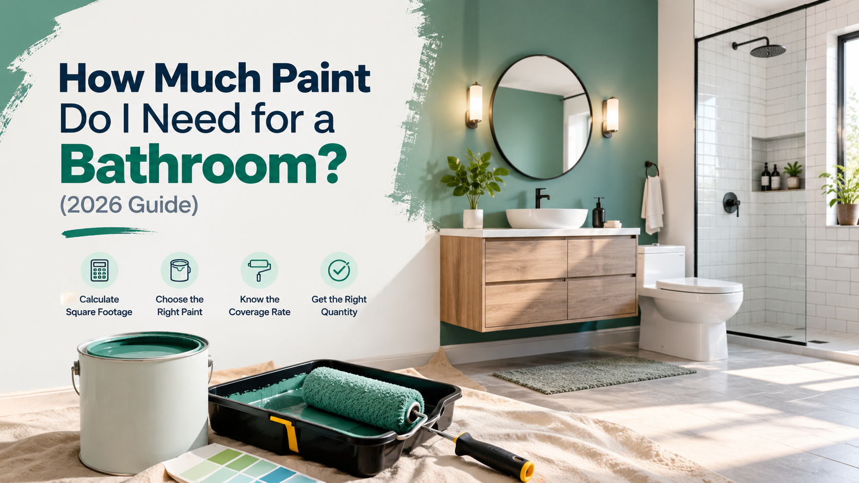 How Much Paint Do I Need for a Bathroom? (2026 Guide)