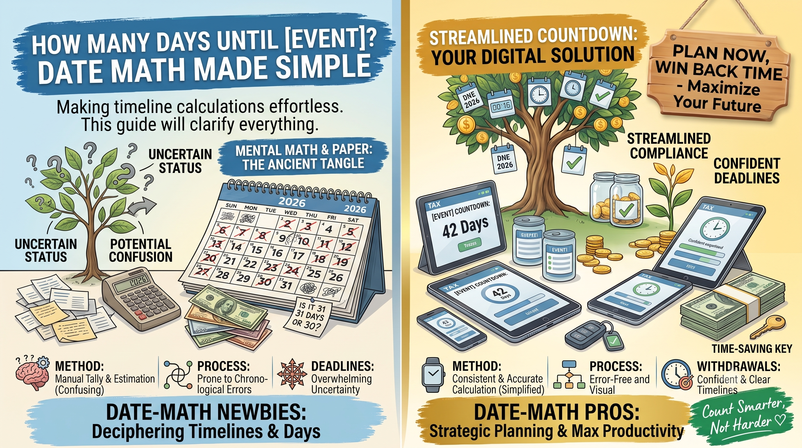 How Many Days Until [Event]? Date Math Made Simple
